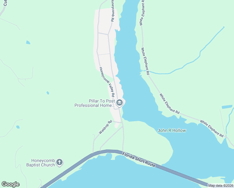 map of restaurants, bars, coffee shops, grocery stores, and more near 536 Honeycomb Road in Grant