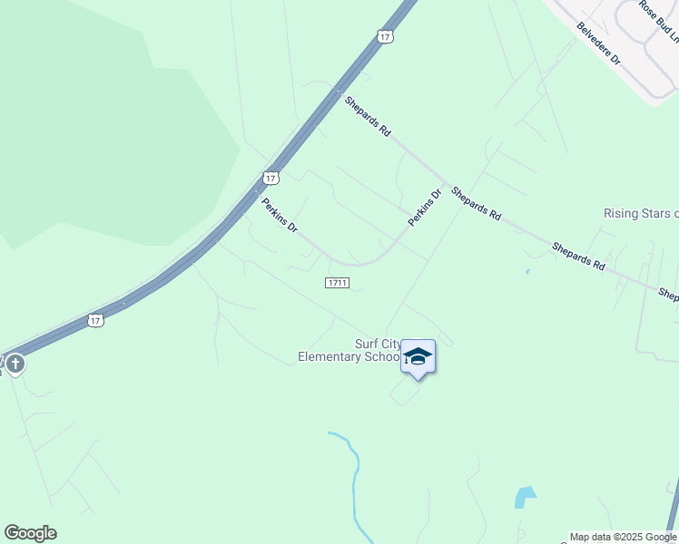 map of restaurants, bars, coffee shops, grocery stores, and more near 294 Perkins Drive in Hampstead