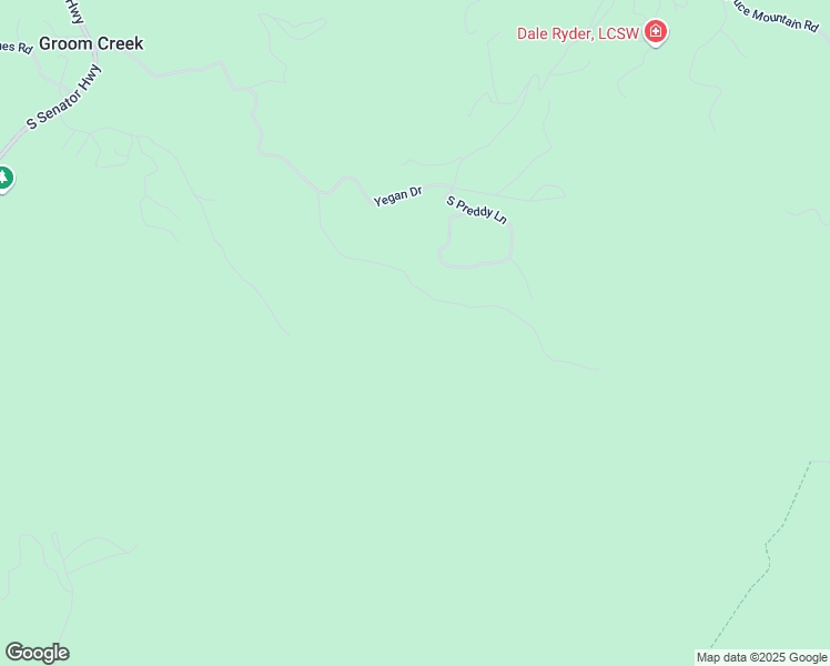map of restaurants, bars, coffee shops, grocery stores, and more near 2505 East Old Miner Road in Prescott