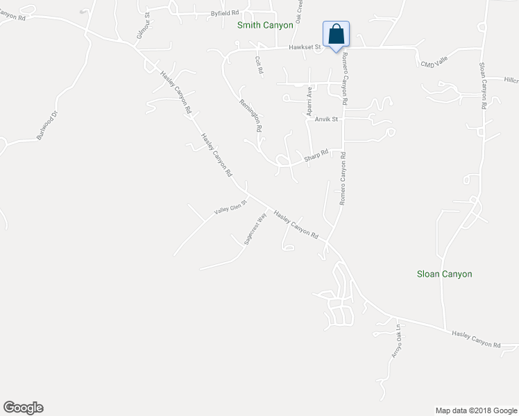 map of restaurants, bars, coffee shops, grocery stores, and more near 30177 Sagecrest Way in Castaic