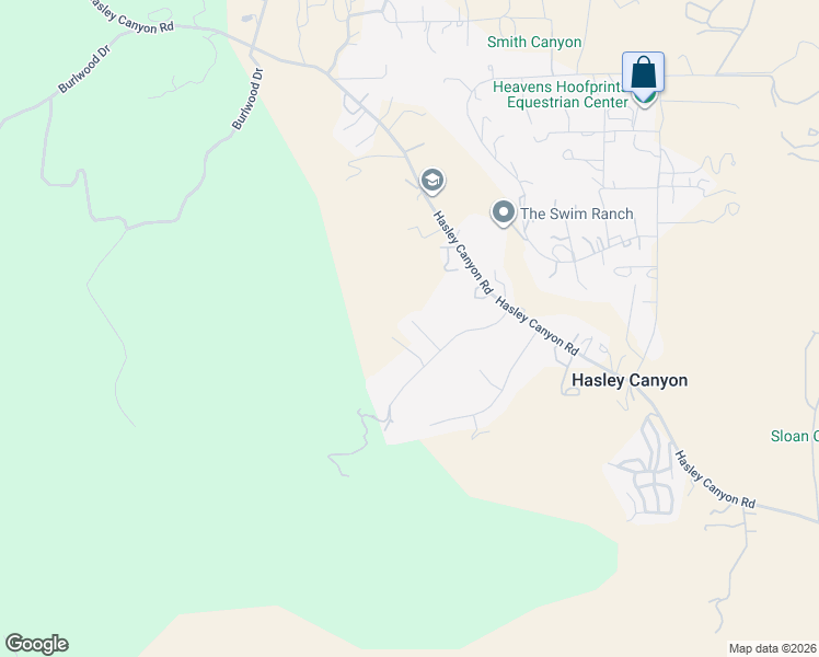 map of restaurants, bars, coffee shops, grocery stores, and more near 30444 Hidden Valley Court in Castaic