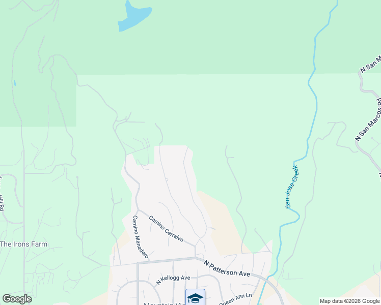 map of restaurants, bars, coffee shops, grocery stores, and more near 1500 Camino Meleno in Goleta