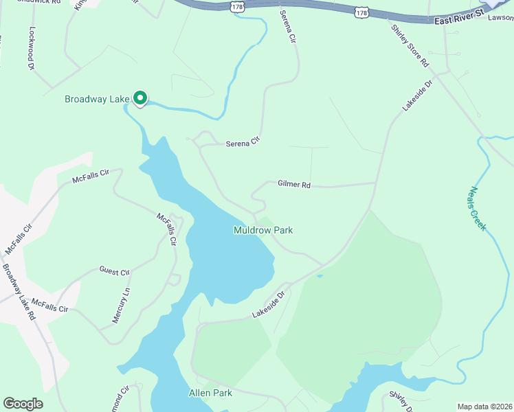 map of restaurants, bars, coffee shops, grocery stores, and more near 134 Gilmer Road in Anderson