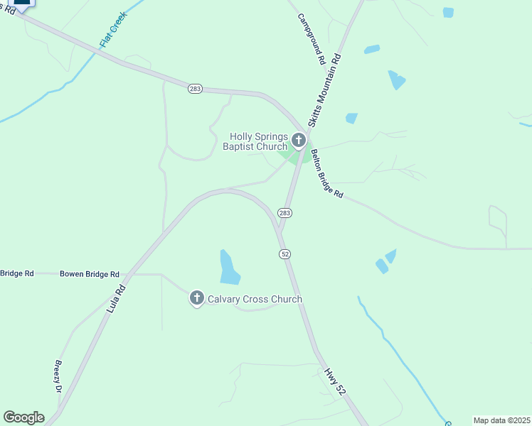 map of restaurants, bars, coffee shops, grocery stores, and more near 7931 Lula Road in Lula