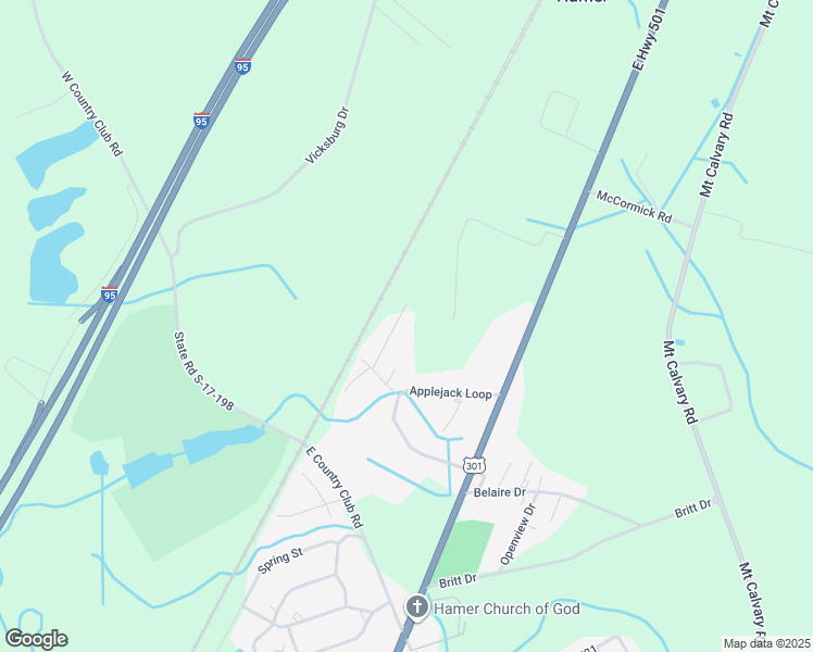 map of restaurants, bars, coffee shops, grocery stores, and more near 2630 Amherst Court in Dillon
