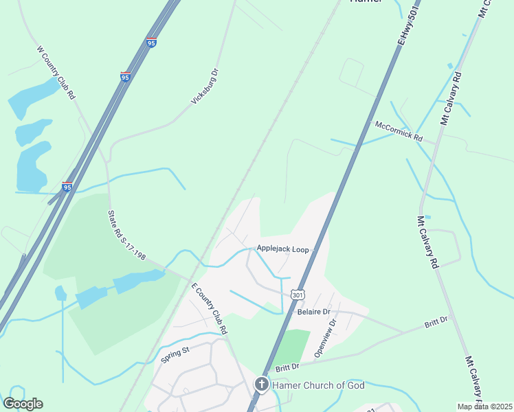 map of restaurants, bars, coffee shops, grocery stores, and more near 2630 Amherst Court in Dillon