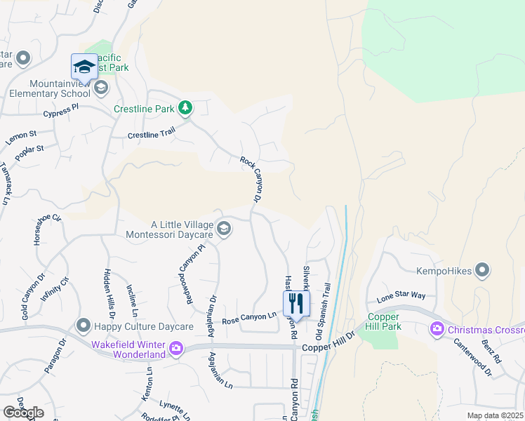 map of restaurants, bars, coffee shops, grocery stores, and more near 28744 Haskell Canyon Road in Santa Clarita