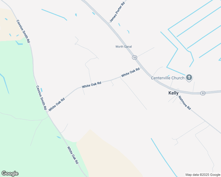 map of restaurants, bars, coffee shops, grocery stores, and more near 277 White Oak Road in Kelly