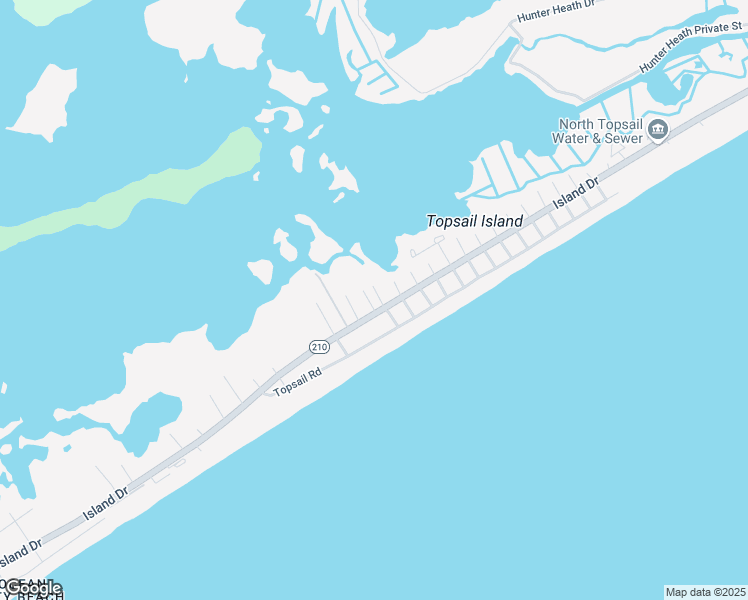 map of restaurants, bars, coffee shops, grocery stores, and more near 6108 16th Avenue in North Topsail Beach