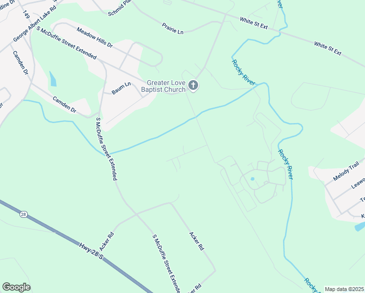 map of restaurants, bars, coffee shops, grocery stores, and more near 112 Cold Water Lane in Anderson