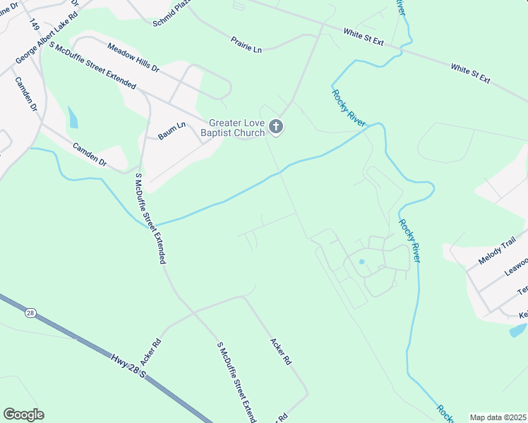 map of restaurants, bars, coffee shops, grocery stores, and more near 112 Cold Water Lane in Anderson
