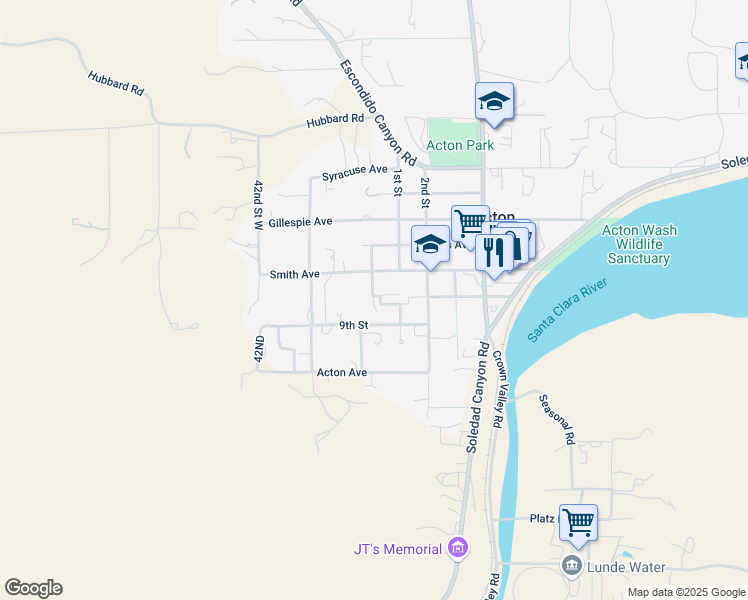 map of restaurants, bars, coffee shops, grocery stores, and more near 3868 Bartlett Street in Acton