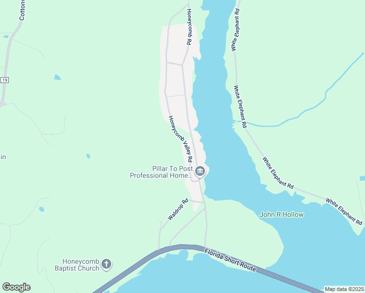 map of restaurants, bars, coffee shops, grocery stores, and more near 215 Honeycomb Road in Grant