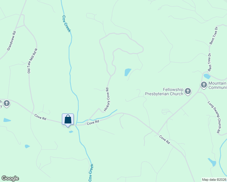 map of restaurants, bars, coffee shops, grocery stores, and more near 370 Hickory Cove Road in Jasper