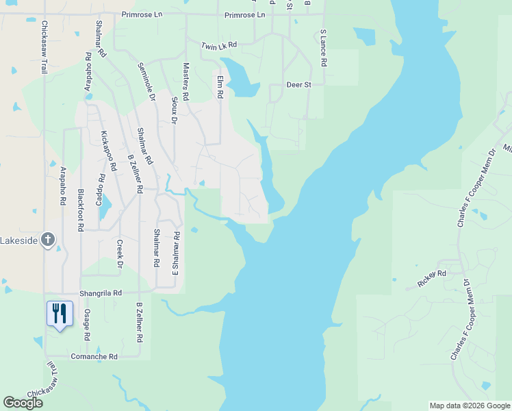 map of restaurants, bars, coffee shops, grocery stores, and more near 4235 McAdams Drive in Sulphur