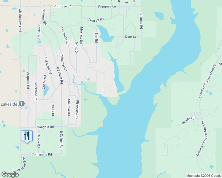 map of restaurants, bars, coffee shops, grocery stores, and more near 4235 McAdams Drive in Sulphur