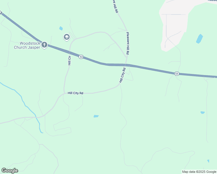 map of restaurants, bars, coffee shops, grocery stores, and more near 232 Hill City Road in Jasper