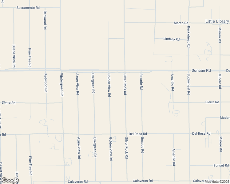 map of restaurants, bars, coffee shops, grocery stores, and more near 11975 Golden View Road in Pinon Hills