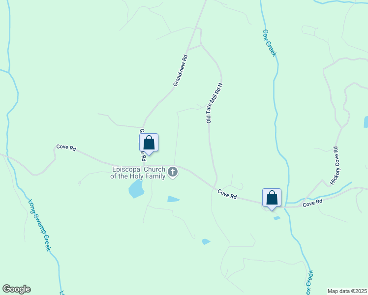 map of restaurants, bars, coffee shops, grocery stores, and more near 94 Heart Pine Lane in Jasper