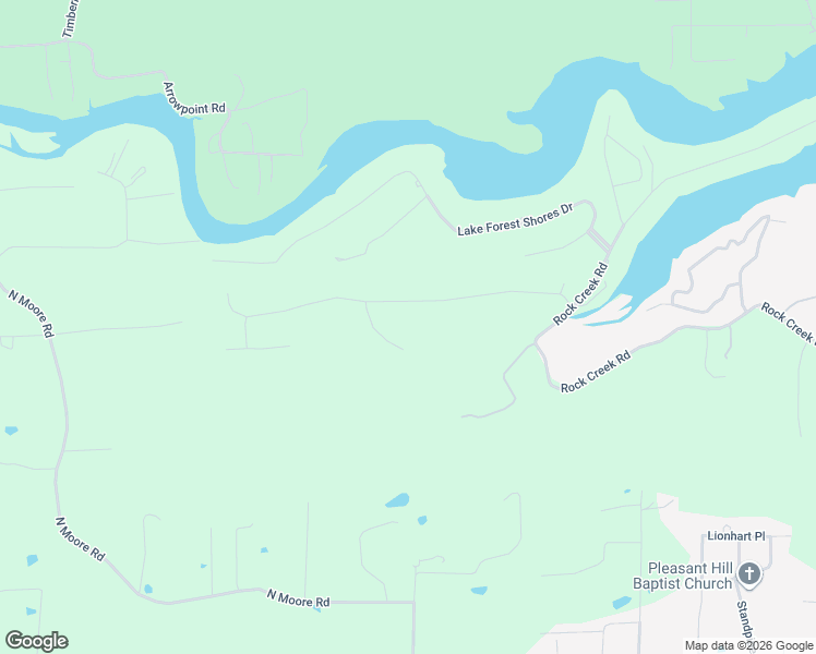map of restaurants, bars, coffee shops, grocery stores, and more near 154 Ridgeside Court in Lake Hamilton