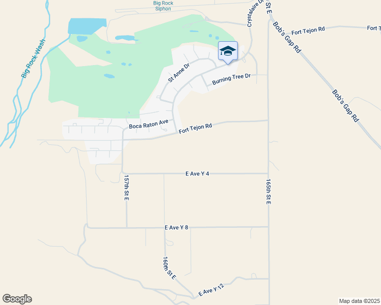 map of restaurants, bars, coffee shops, grocery stores, and more near Fort Tejon Road in Pearblossom