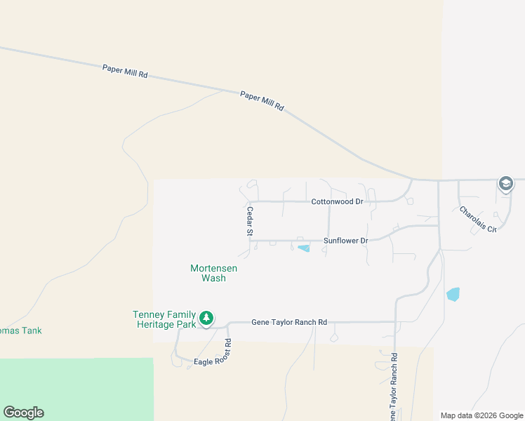 map of restaurants, bars, coffee shops, grocery stores, and more near 5341 Cottonwood Drive in Taylor