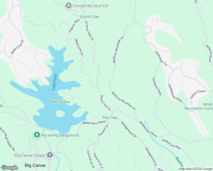 map of restaurants, bars, coffee shops, grocery stores, and more near 2032 McElroy Mountain Drive in Dawsonville