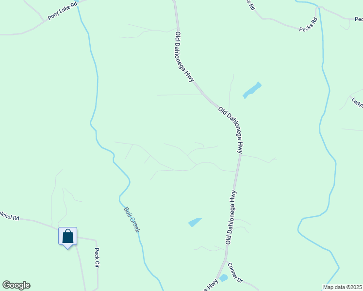 map of restaurants, bars, coffee shops, grocery stores, and more near 110 Salisbury Road in Dahlonega