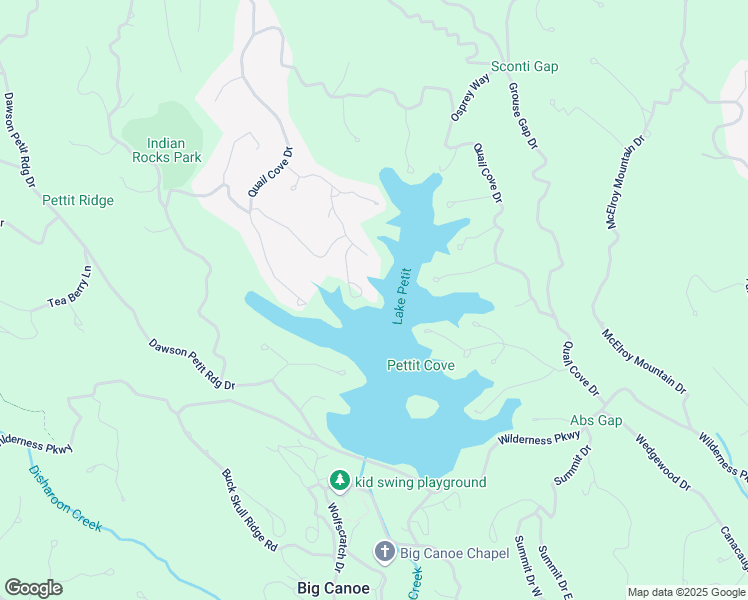 map of restaurants, bars, coffee shops, grocery stores, and more near 148 Kingfisher Point in Big Canoe