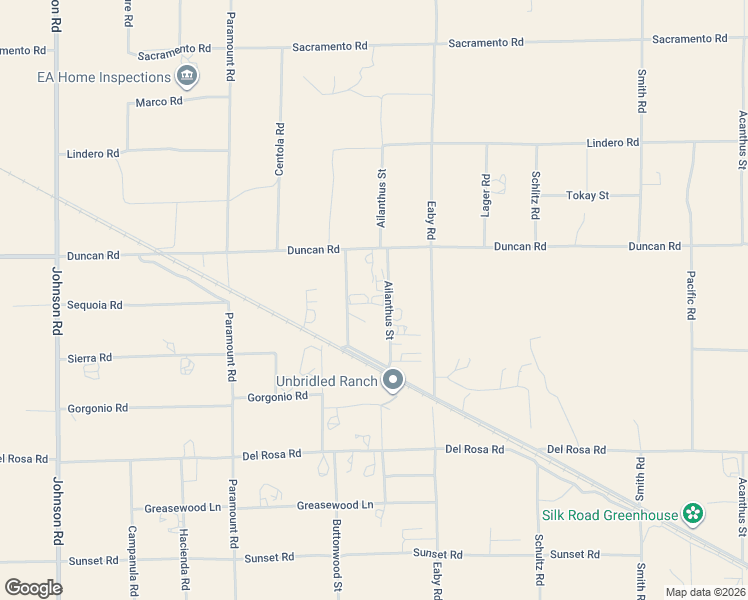 map of restaurants, bars, coffee shops, grocery stores, and more near 11194 Ailanthus Street in Phelan