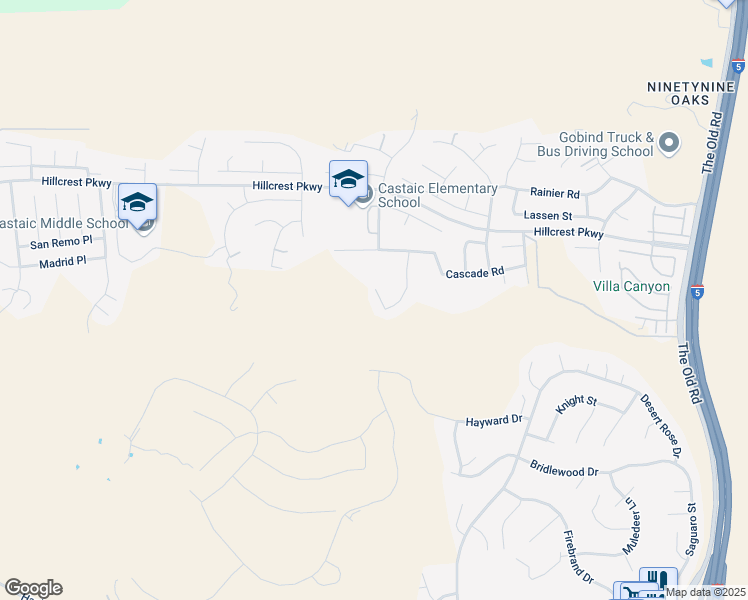 map of restaurants, bars, coffee shops, grocery stores, and more near 30214 June Rose Court in Castaic