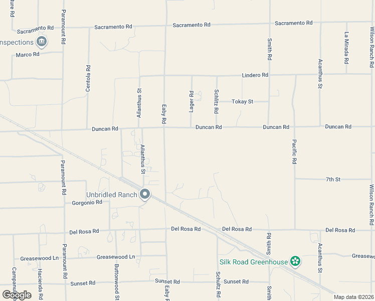 map of restaurants, bars, coffee shops, grocery stores, and more near 5845 Duncan Road in Phelan