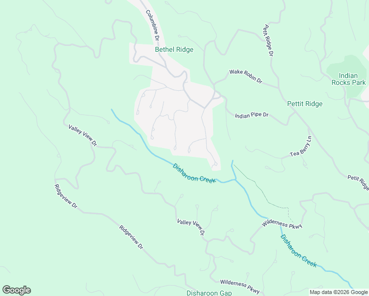 map of restaurants, bars, coffee shops, grocery stores, and more near Fire Pink Lane in Dawson County