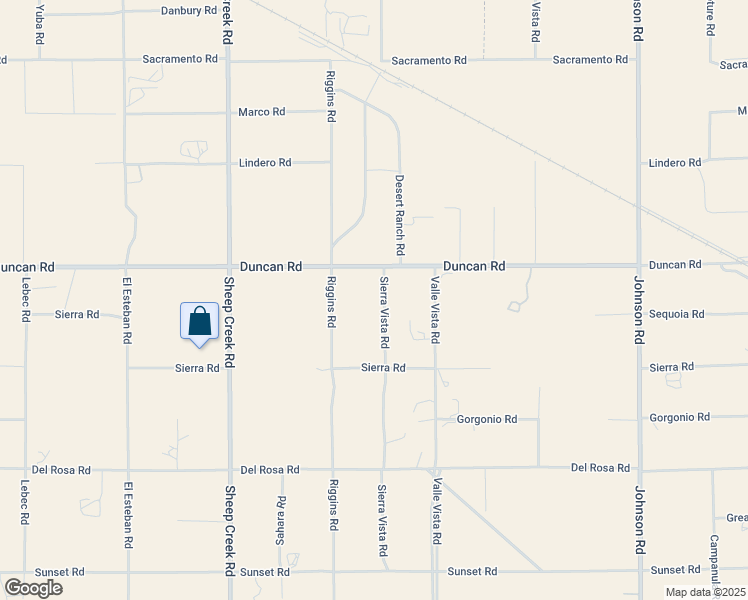 map of restaurants, bars, coffee shops, grocery stores, and more near 12008 Sierra Vista Road in Phelan