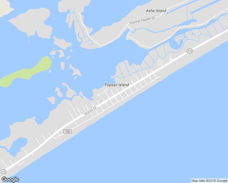 map of restaurants, bars, coffee shops, grocery stores, and more near 7310 10th Avenue in North Topsail Beach