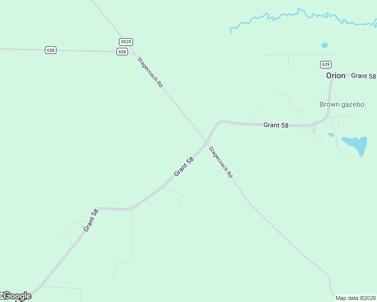 map of restaurants, bars, coffee shops, grocery stores, and more near 5256-5504 Grant 58 in Redfield