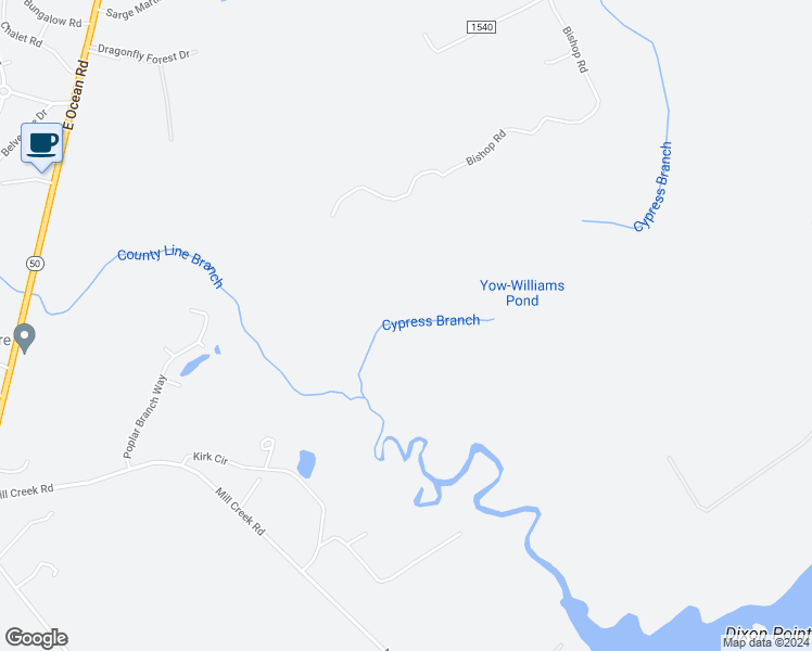 map of restaurants, bars, coffee shops, grocery stores, and more near 283-517 Kirk Cir in Hampstead