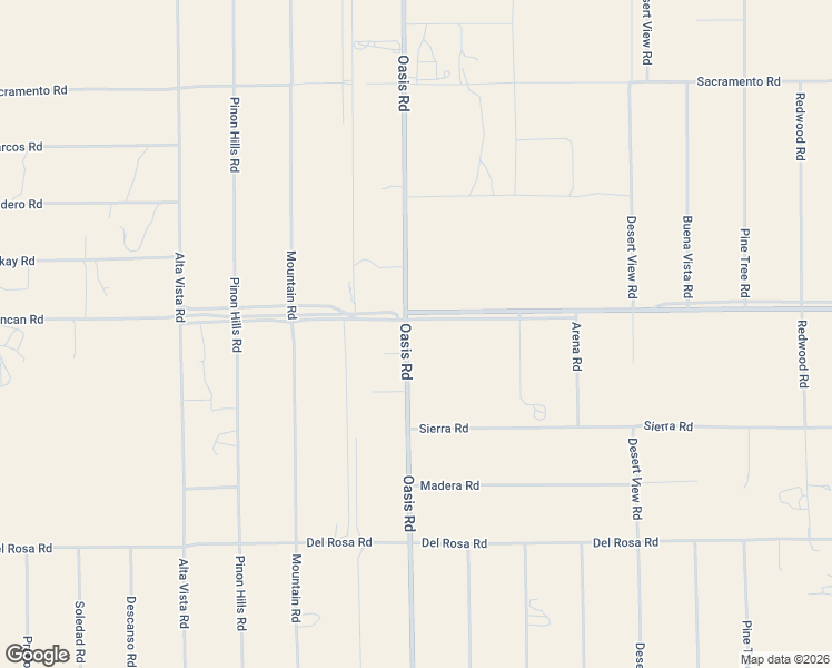 map of restaurants, bars, coffee shops, grocery stores, and more near 12014 Oasis Road in Piñon Hills