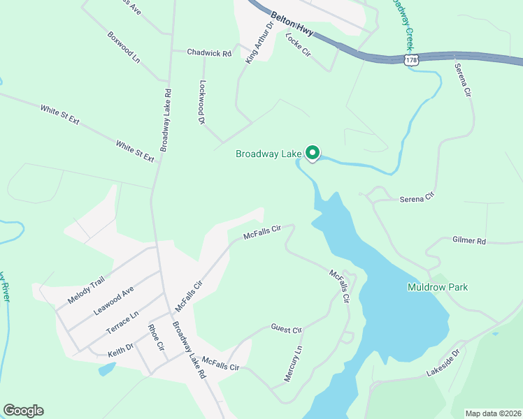 map of restaurants, bars, coffee shops, grocery stores, and more near 329 McFalls Circle in Anderson