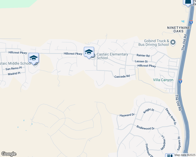map of restaurants, bars, coffee shops, grocery stores, and more near 30214 June Rose Court in Castaic