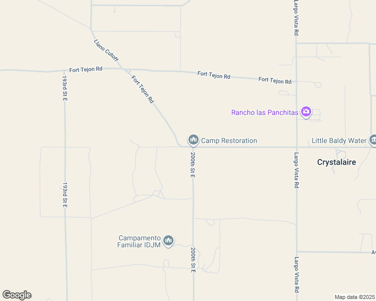 map of restaurants, bars, coffee shops, grocery stores, and more near Fort Tejon Road in Los Angeles County