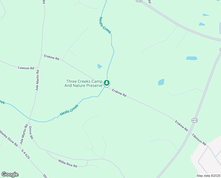 map of restaurants, bars, coffee shops, grocery stores, and more near 1085 Erskine Road in Anderson