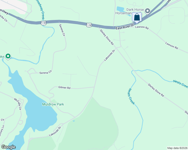 map of restaurants, bars, coffee shops, grocery stores, and more near Lakeside Drive in Anderson