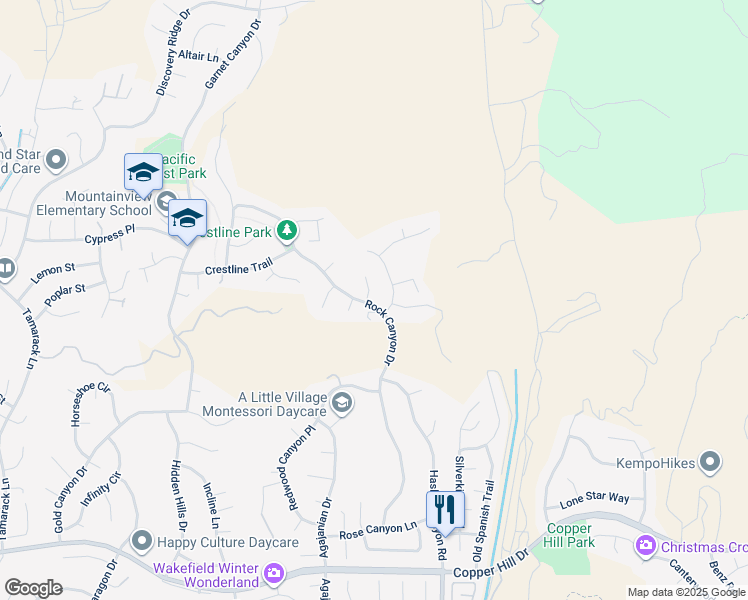 map of restaurants, bars, coffee shops, grocery stores, and more near 28804 Sugar Bliss Place in Santa Clarita