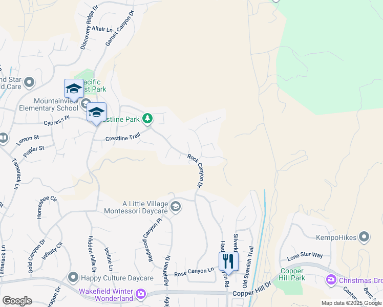 map of restaurants, bars, coffee shops, grocery stores, and more near 28804 Sugar Bliss Place in Santa Clarita