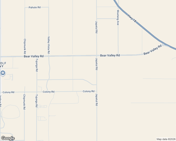 map of restaurants, bars, coffee shops, grocery stores, and more near 11527-11599 Japatul Road in Apple Valley