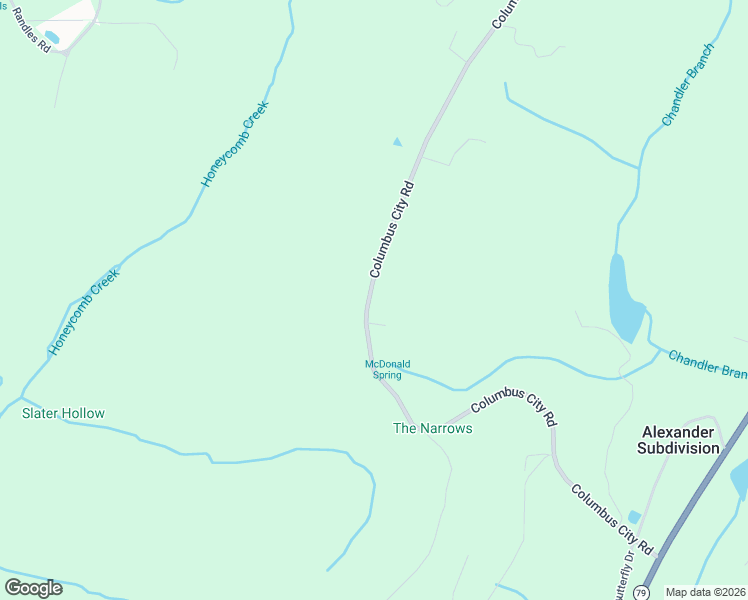 map of restaurants, bars, coffee shops, grocery stores, and more near 1140 Columbus City Road in Scottsboro