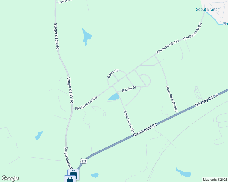 map of restaurants, bars, coffee shops, grocery stores, and more near 437 Sugar Creek Road in Laurens