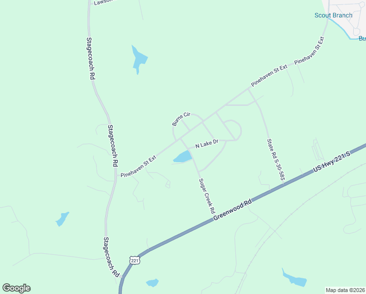 map of restaurants, bars, coffee shops, grocery stores, and more near 437 Sugar Creek Road in Laurens