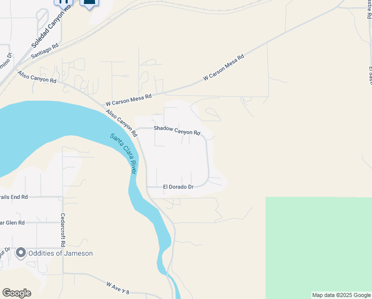 map of restaurants, bars, coffee shops, grocery stores, and more near 1834 Shadow Canyon Road in Acton